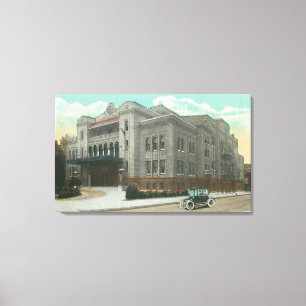 Außenansicht des Kalurah Tempels Leinwanddruck