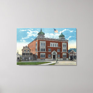 Außenansicht des Kora-Tempels, Schrein Leinwanddruck