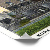 Außenansicht des Kora-Tempels, Schrein Poster (Ecke)