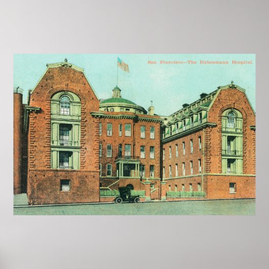 Außenansicht des Krankenhauses Hahnemann Poster (Vorne)