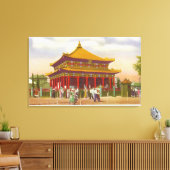 Außenansicht des Lama-Tempels Leinwanddruck (Insitu (Wohnzimmer))