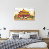 Außenansicht des Lama-Tempels Leinwanddruck (Insitu (Schlafzimmer))