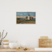 Außenansicht des Leuchtturms von Nobska Poster (Küche)