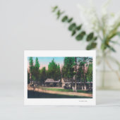 Außenansicht des Loch Lomond Resorts Postkarte (Stehend Vorderseite)