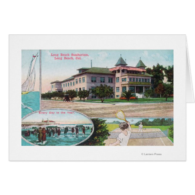 Außenansicht des Long Beach Sanitarium (Vorderseite (Horizontal))