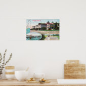 Außenansicht des Long Beach Sanitarium Poster (Küche)