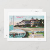 Außenansicht des Long Beach Sanitarium Postkarte (Vorne/Hinten)