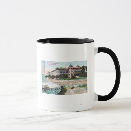 Außenansicht des Long Beach Sanitarium Tasse (Rechts)