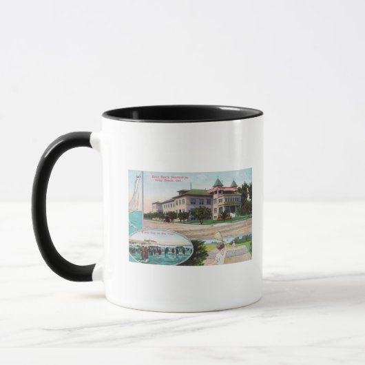 Außenansicht des Long Beach Sanitarium Tasse (Links)