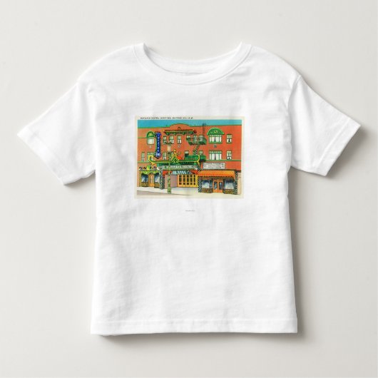Außenansicht des Mandarinen-Theaters, Kleinkind T-shirt (Vorderseite)