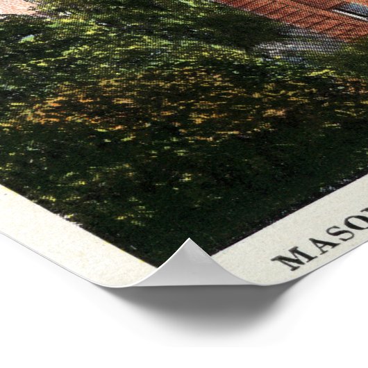 Außenansicht des Maurentempels Poster (Ecke)