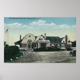 Außenansicht des Mohikaner-Golfclubs Poster