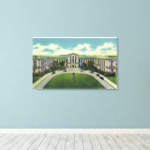 Außenansicht des Museums der bildenden Künste # 2 Leinwanddruck (Insitu (Holzboden))