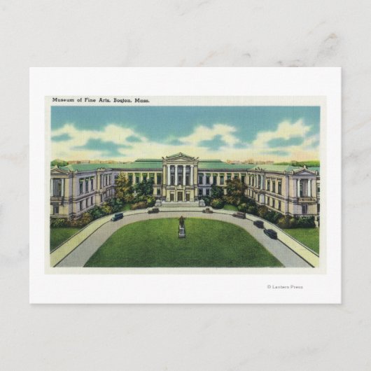 Außenansicht des Museums der bildenden Künste # 2 Postkarte (Vorderseite)
