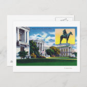 Außenansicht des Museums der bildenden Künste Postkarte (Vorne/Hinten)