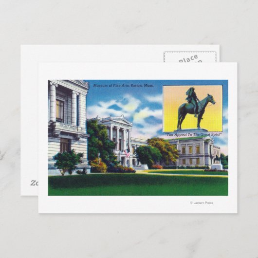 Außenansicht des Museums der bildenden Künste Postkarte (Vorne/Hinten)