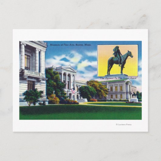 Außenansicht des Museums der bildenden Künste Postkarte (Vorderseite)