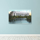 Außenansicht des Museums der bildenden Künste von Leinwanddruck (Insitu (Holzboden))