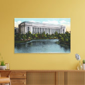 Außenansicht des Museums der bildenden Künste von Leinwanddruck (Insitu (Wohnzimmer))