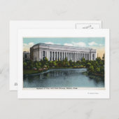 Außenansicht des Museums der bildenden Künste von Postkarte (Vorne/Hinten)