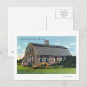 Außenansicht des Myles Standish House Postkarte (Vorne/Hinten)