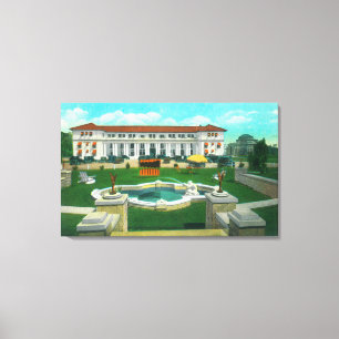 Außenansicht des neuen Atascadero Leinwanddruck