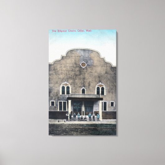 Außenansicht des neuen Ridgeway Theaters Leinwanddruck (Vorderseite)