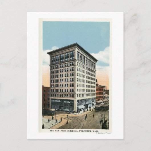 Außenansicht des New Park Gebäude Postkarte (Vorderseite)