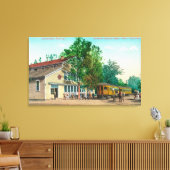 Außenansicht des Northern Electric Depot Leinwanddruck (Insitu (Wohnzimmer))