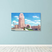 Außenansicht des NY Central Terminal Bldg Leinwanddruck (Insitu (Holzboden))