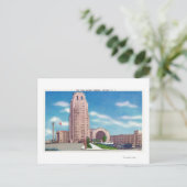 Außenansicht des NY Central Terminal Bldg Postkarte (Stehend Vorderseite)