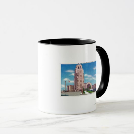 Außenansicht des NY Central Terminal Bldg Tasse (VorderseiteRechts)
