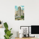 Außenansicht des NY Staat Office Bldg Poster (Heimbüro)