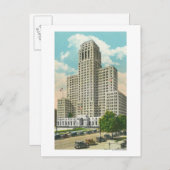 Außenansicht des NY Staat Office Bldg Postkarte (Vorne/Hinten)