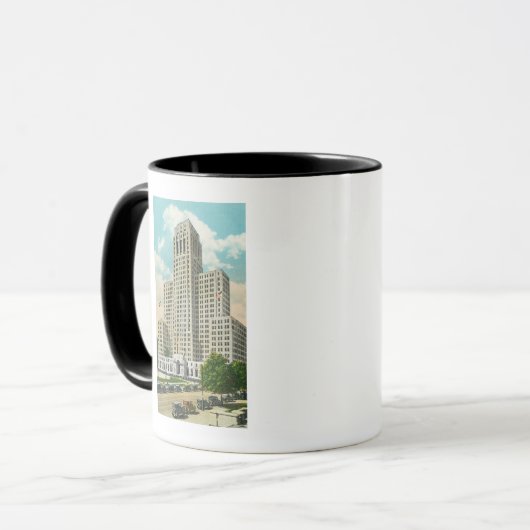 Außenansicht des NY Staat Office Bldg Tasse (Vorderseite Links)