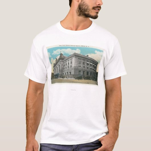 Außenansicht des NY ZentralBahnhofs T-Shirt (Vorderseite)