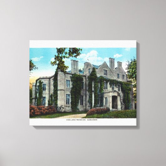 Außenansicht des Oakland Mansion Leinwanddruck (Vorderseite)