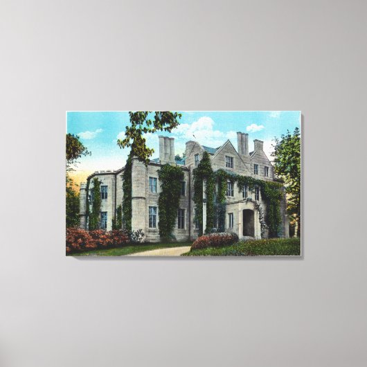 Außenansicht des Oakland Mansion Leinwanddruck (Vorderseite)