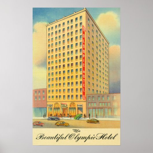 Außenansicht des olympischen Hotels Poster (Vorne)