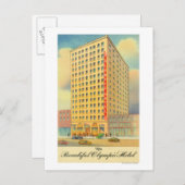 Außenansicht des olympischen Hotels Postkarte (Vorne/Hinten)