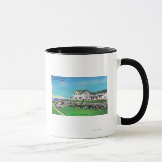 Außenansicht des Pacific Beach Hotels Tasse (Rechts)