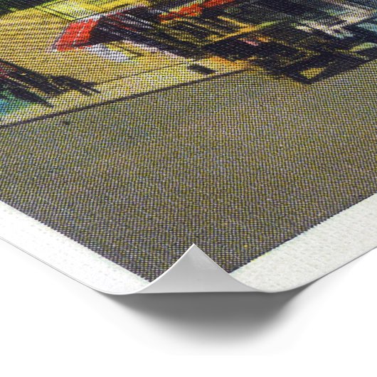 Außenansicht des Palace Hotel Ukiah, CA Poster (Ecke)