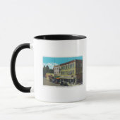 Außenansicht des Palace Hotel Ukiah, CA Tasse (Links)