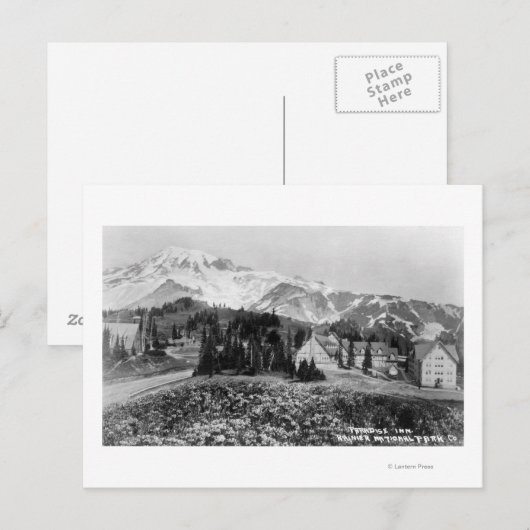 Außenansicht des Paradieses Inn Postkarte (Vorne/Hinten)