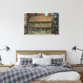 Außenansicht des Paul Revere House # 3 Leinwanddruck (Insitu (Schlafzimmer))