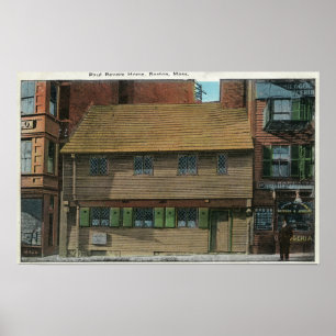 Außenansicht des Paul Revere House # 3 Poster