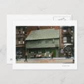 Außenansicht des Paul Revere House # 4 Postkarte (Vorne/Hinten)