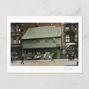Außenansicht des Paul Revere House # 4 Postkarte