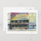 Außenansicht des Paul Revere House Postkarte (Vorne/Hinten)