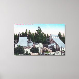 Außenansicht des Pennsylvania-Bergwerkes Leinwanddruck